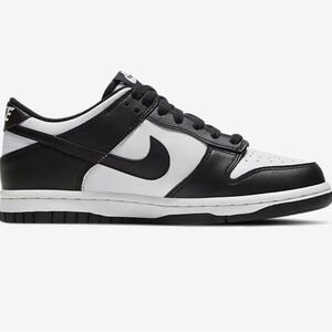 Nike Big Boys Panda Dunks Black and White Sneakers
